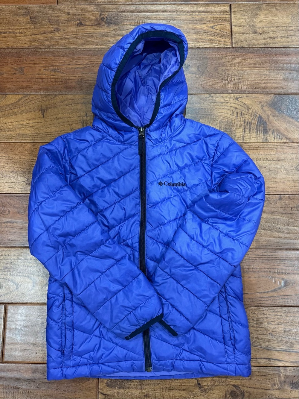 Columbia Kids Royal Blue Hooded Puffer Jacket